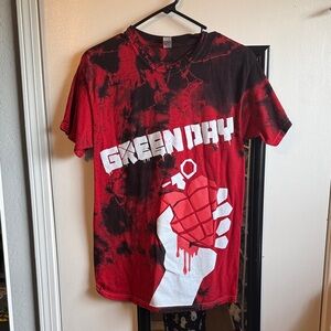 Green Day Red and Black Graphic T-Shirt